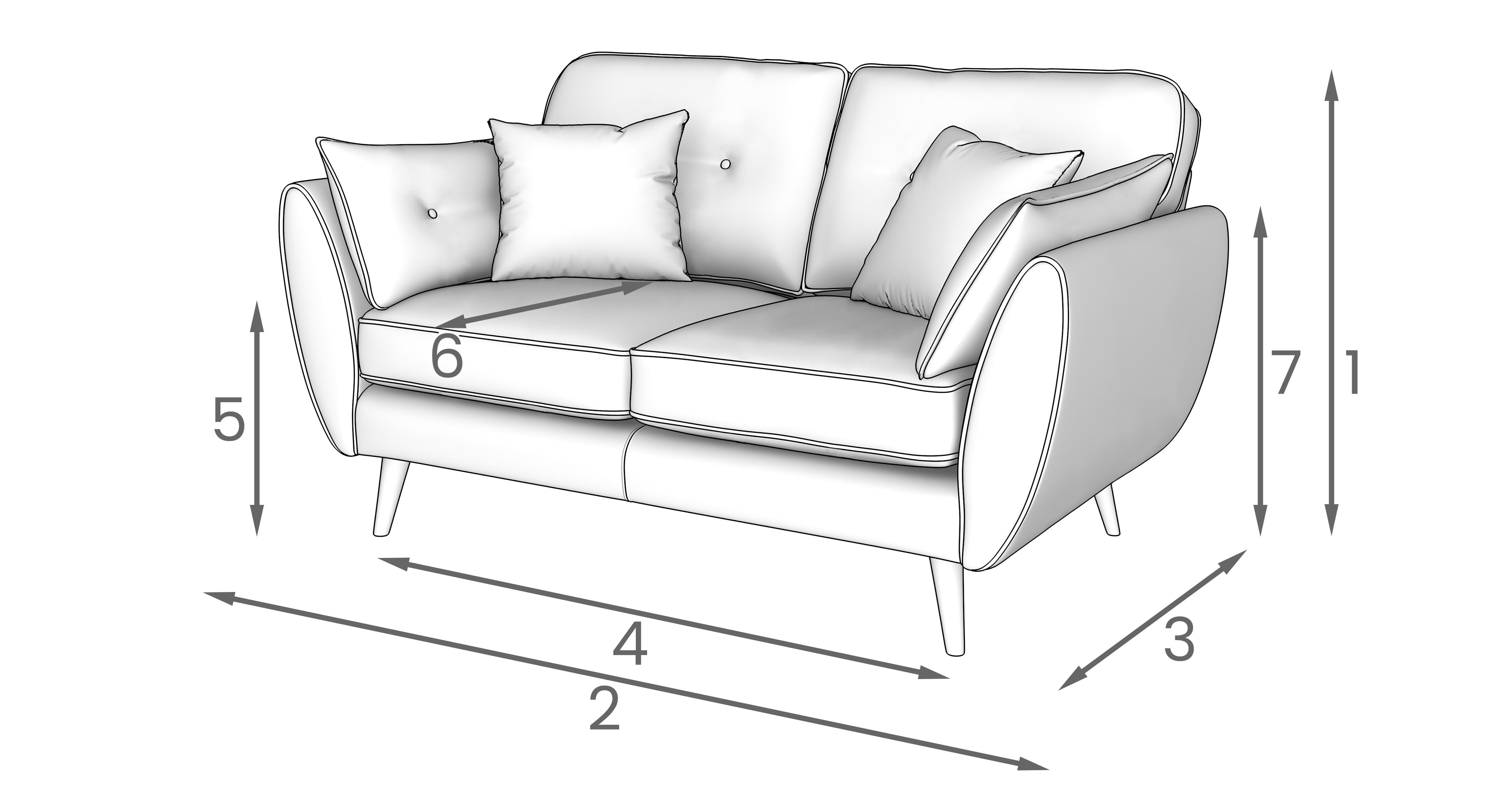 Zinc 2 Seater Sofa | DFS