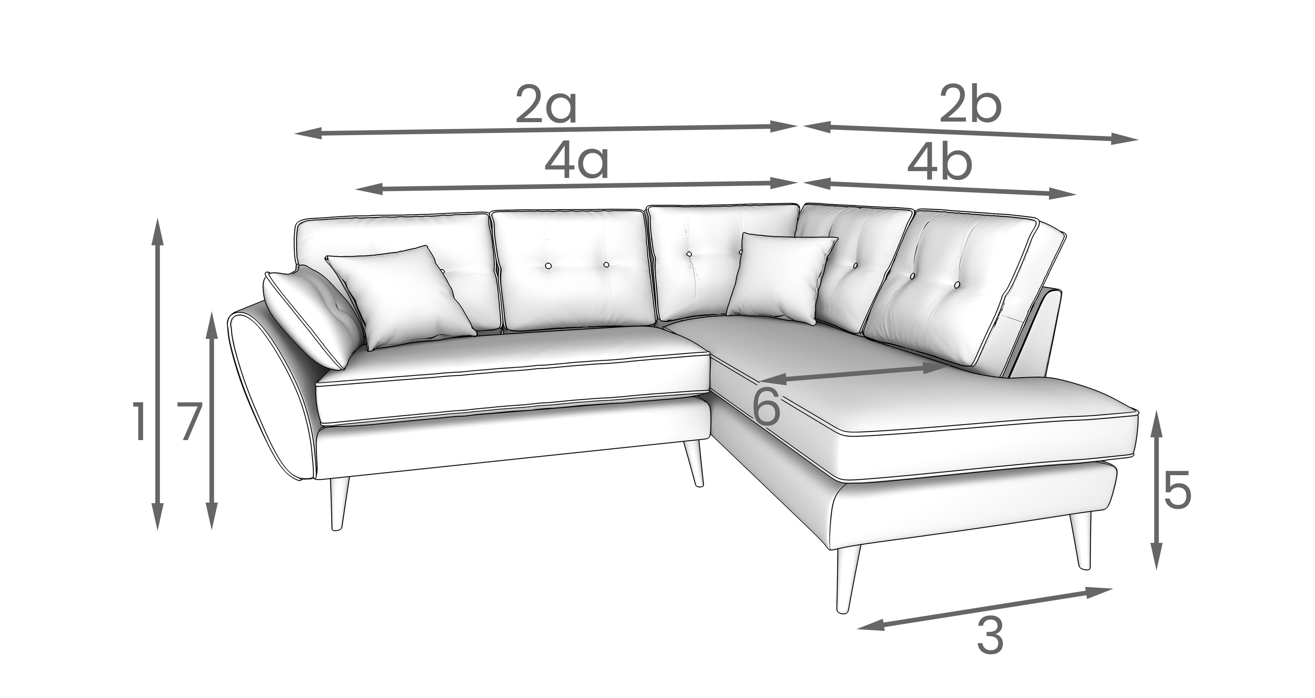 Zinc Left Hand Facing Arm Corner Group | DFS