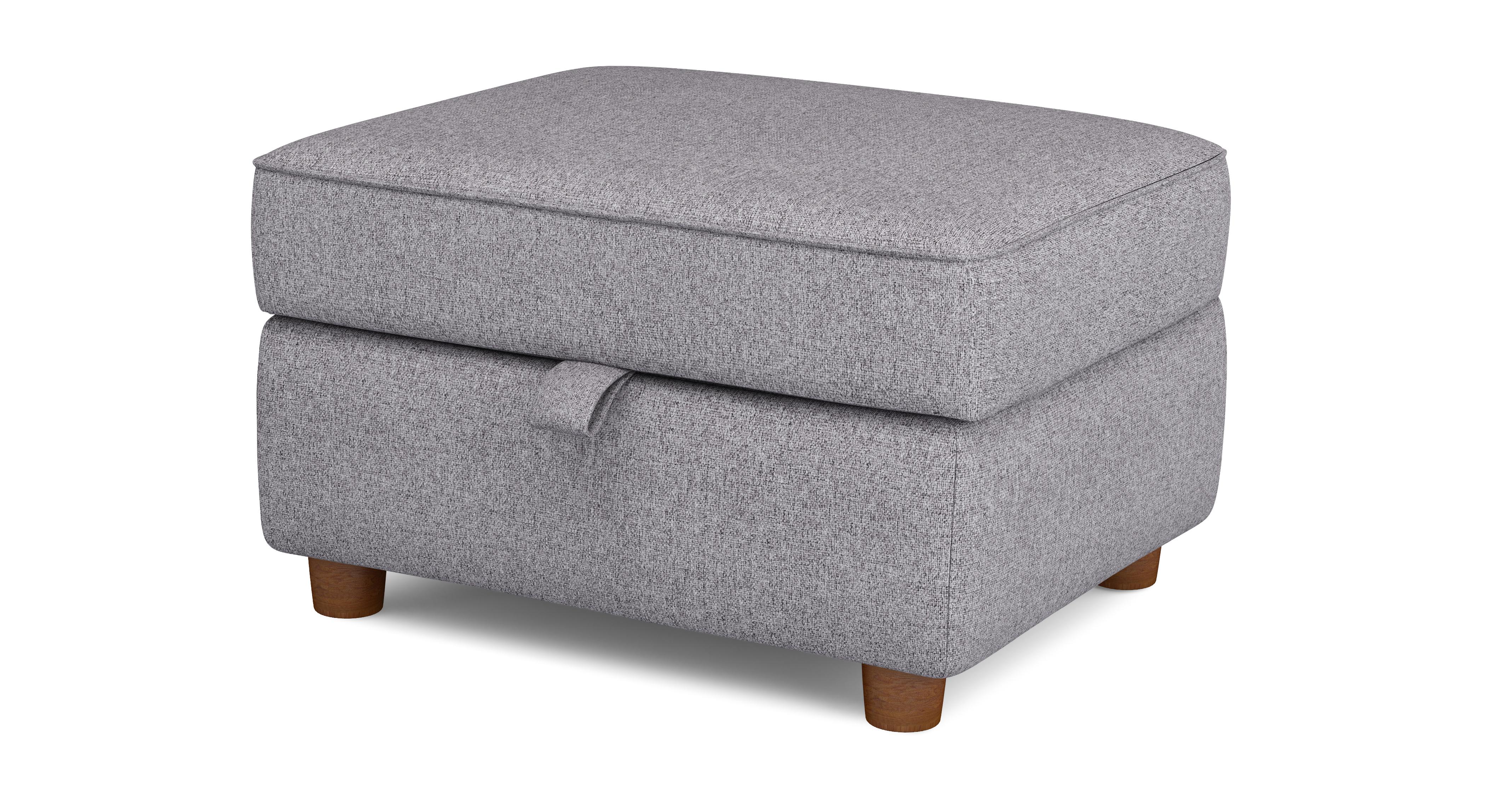 Zinc Plain Storage Footstool DFS