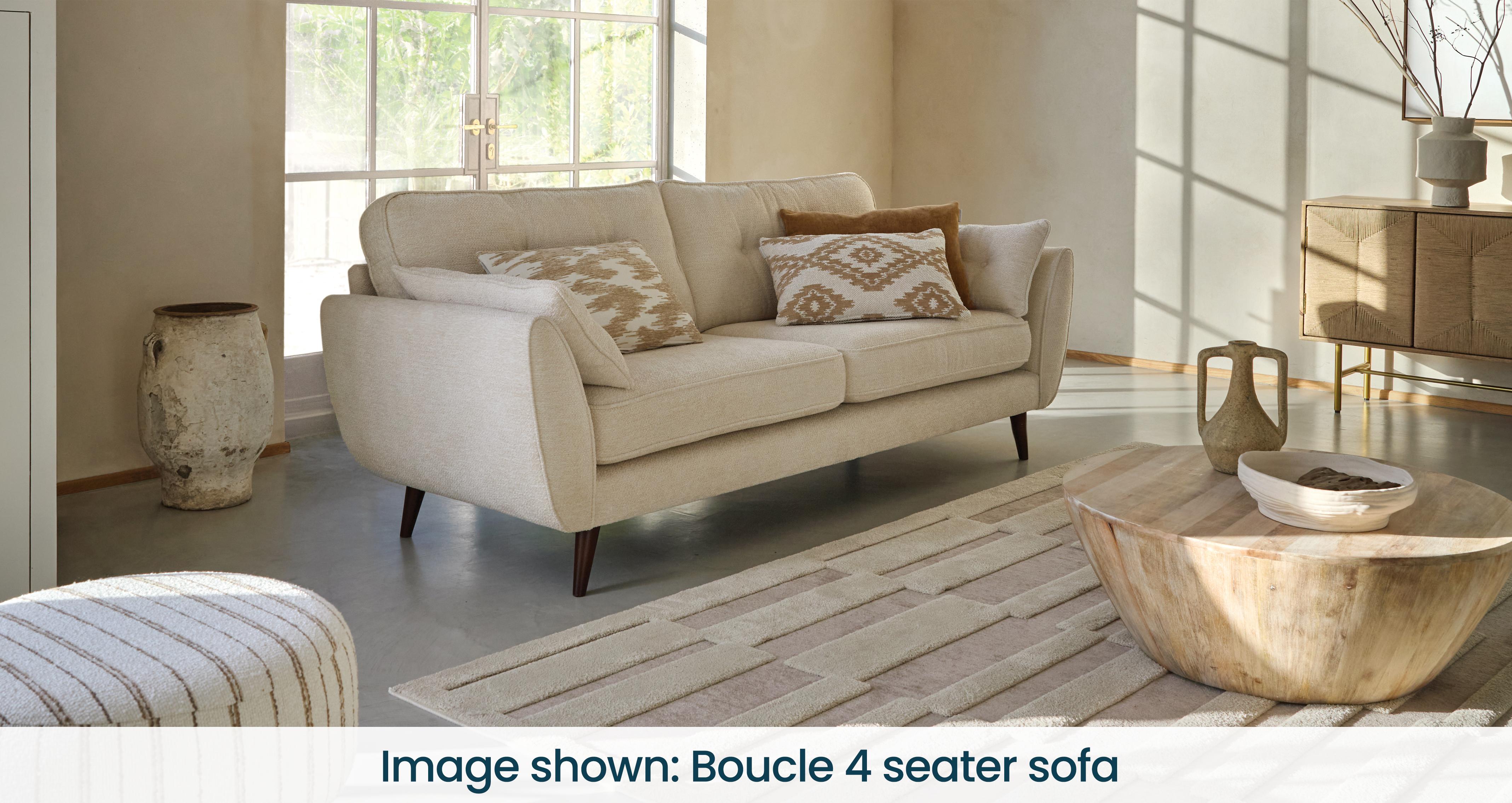 Zinc Melora Large Footstool | DFS