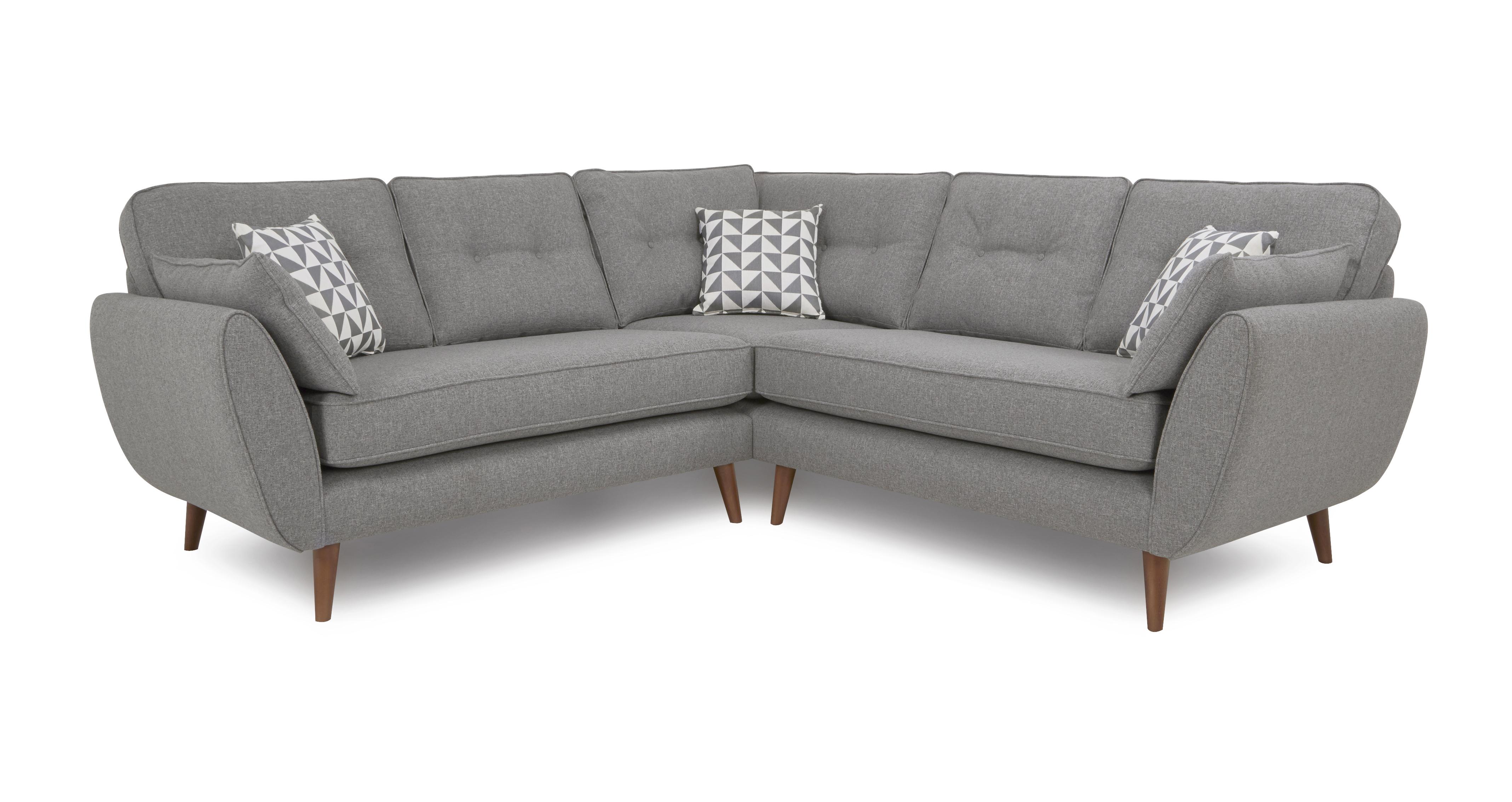 Dfs french connection store zinc corner sofa